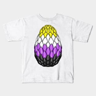 Nonbinary Pride Dragon Egg Kids T-Shirt